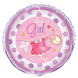 BALLON METALLIQUE PETITS HABITS ROSE 45,7CM