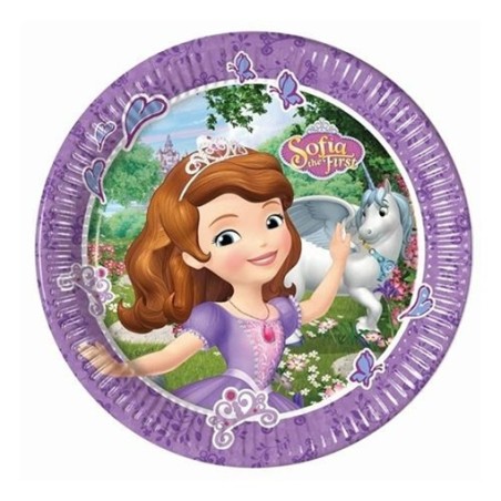 8 ASSIETTES PRINCESSE SOFIA THE FIRST  23CM