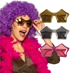 LUNETTES ETOILES METALLISEES COULEURS ASSORTIES