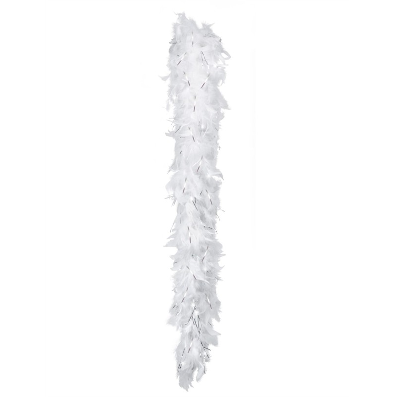 BOA PLUMES BLANC LAME ARGENT BOA PLUMES BLANC LAME ARGENT