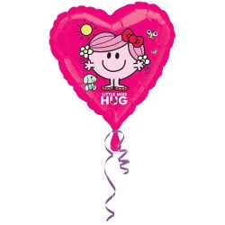 BALLON METALLIQUE COEUR MISS HUG ROSE 43 CM