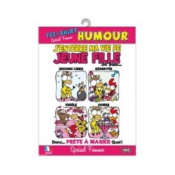 T-SHIRT J'ENTERRE MA VIE DE JEUNE FILLE TAILLE UNIQUE