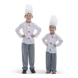 DEGUISEMENT CHEF CUISINIER TAILLE  5/7 ANS