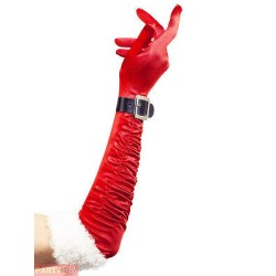 GANTS LONGS ROUGE FEMME MERE NOEL