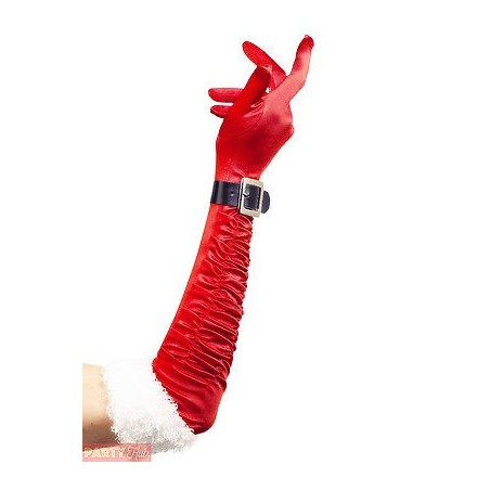GANTS LONGS ROUGE FEMME MERE NOEL