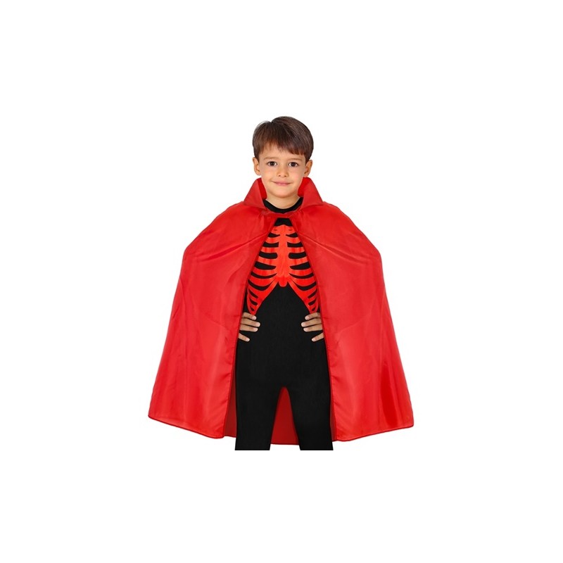 CAPE ENFANT ROUGE A COL 90 CM