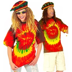 T-SHIRT RASTA UNISEXE TAILLE UNIQUE