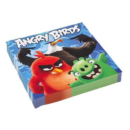 20 SERVIETTES  ANGRY BIRDS LE FILM 