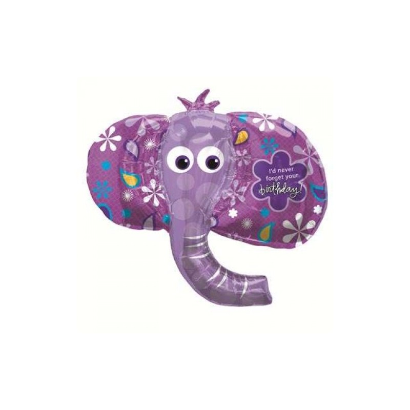 BALLON TETE D'ELEPHANT VIOLET 107 CM