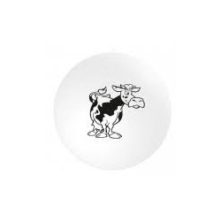 10 BALLONS VACHE LATEX SUR FOND BLANC BALLOONIA 11"