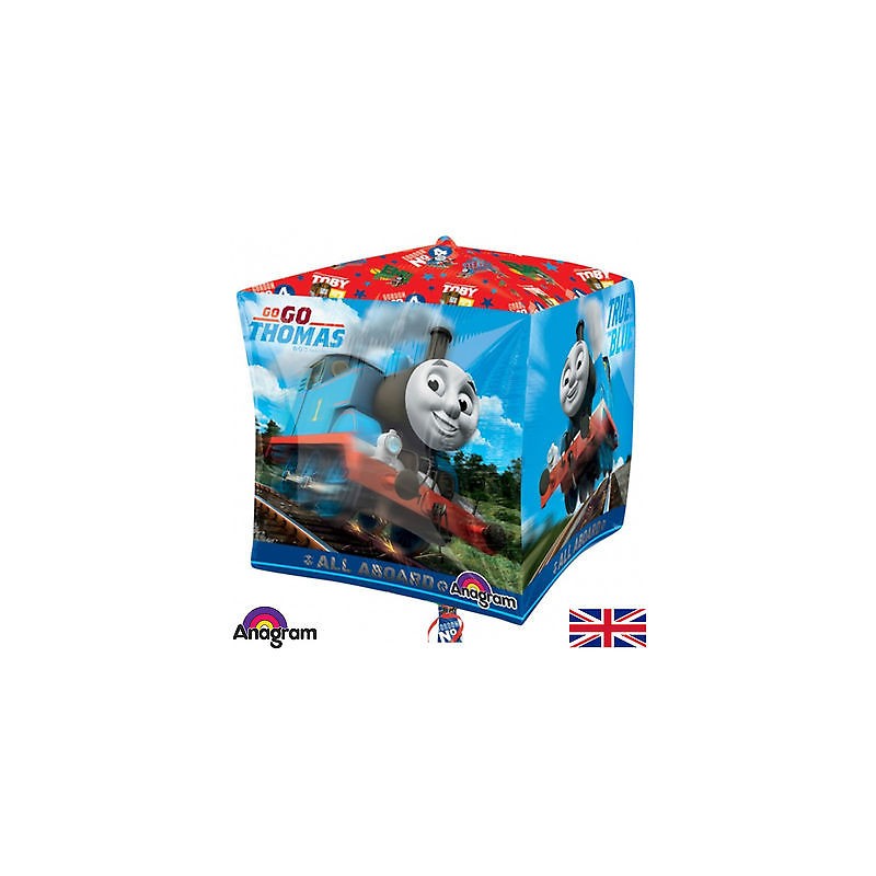 BALLON CUBEZ THOMAS AND FRIENDS LOCOMOTIVE 38 X 38 CM