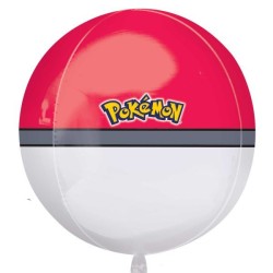 BALLON METALLIQUE ORBZ POKEMON POKEBALL 38 X 40 CM