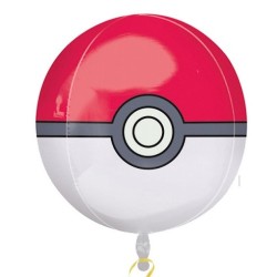 BALLON METALLIQUE ORBZ POKEMON POKEBALL 38 X 40 CM