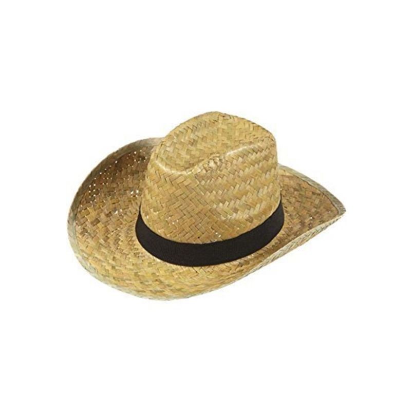 CHAPEAU COW-BOY WESTERN EN PAILLE