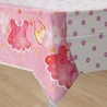 NAPPE PLASTIFIEE ROSE IT'S A GIRL 137 X 213 CM