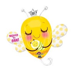 BALLON METALLIQUE ABEILLE MAMA TO BEE 81 X 83 CM
