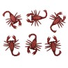 SACHET DE 6 SCORPIONS 6.8 X 5.5 X 8 CM 