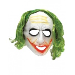 MASQUE DU JOKER CHEVEUX CHATAIN/VERT