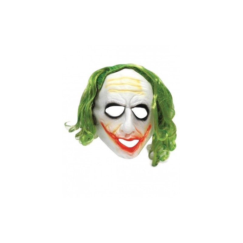 MASQUE DU JOKER CHEVEUX CHATAIN/VERT
