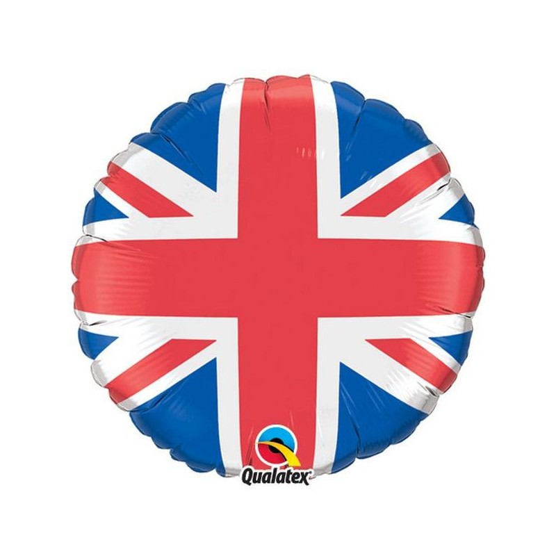 BALLON METALLIQUE ROND PATRIOTIQUE UNION JACK 46 CM