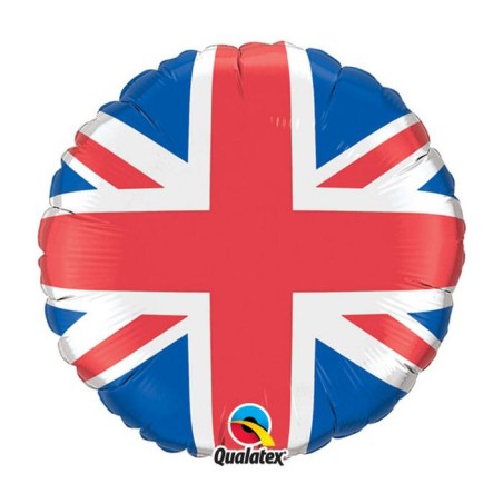 BALLON METALLIQUE ROND PATRIOTIQUE UNION JACK 46 CM