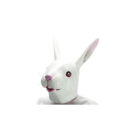 MASQUE LATEX LAPIN BLANC 