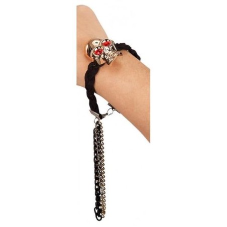 BRACELET SQUELETTE EFFET TRESSE OR