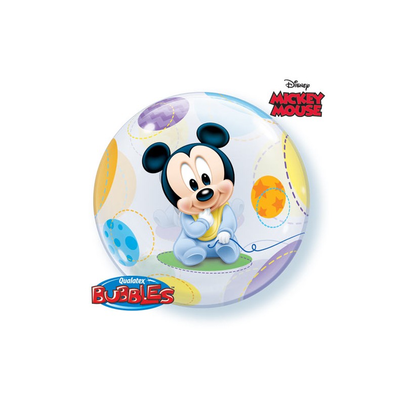 BALLON BUBBLES DISNEY MICKEY BEBE 56 CM