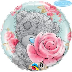 BALLON METALLIQUE ROND ME TO YOU HAPPY BIRTHDAY ROSE 46CM