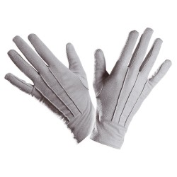 GANTS COURTS GRIS ADULTE TAILLE UNIQUE