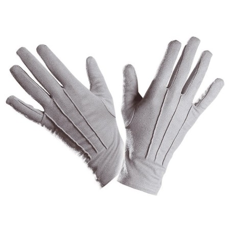 GANTS COURTS GRIS ADULTE TAILLE UNIQUE