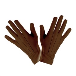 GANTS COURTS MARRON ADULTE TAILLE UNIQUE