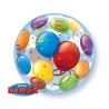 BALLON BUBBLES BALLONS MULTICOLORE 56 CM