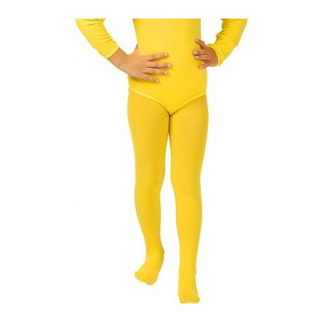 COLLANT JAUNE ENFANT TAILLE 140-152