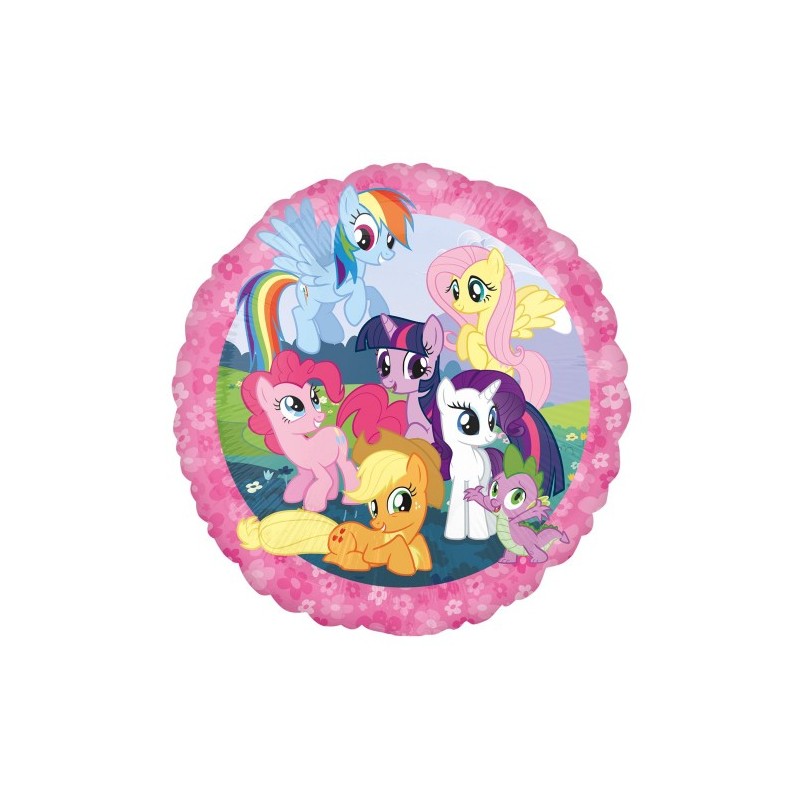 BALLON METALLIQUE ROND MY LITTLE PONY 43 CM.