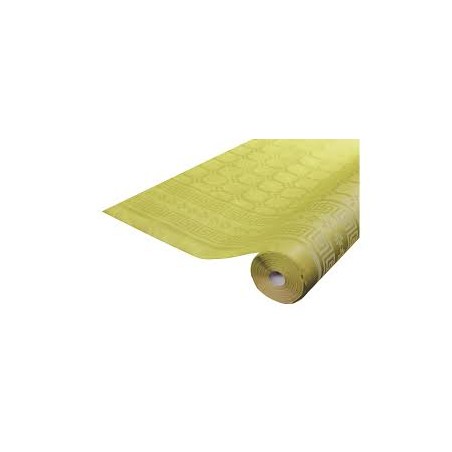 NAPPE DAMASSE VERT KIWI  1.20 M X 6 M