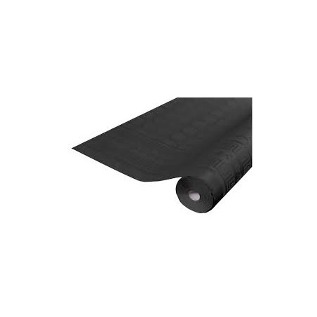 NAPPE DAMASSE NOIR L120 X 6M