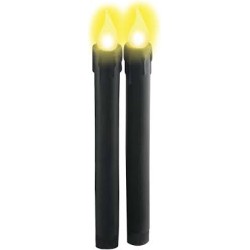 2 BOUGIES NOIRES LED 