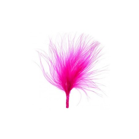 SACHET DE 20 PLUMES FUSHIA 7 CM 