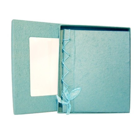 LIVRE D'OR PM TURQUOISE 21,5 X 26,5 X 2 CM