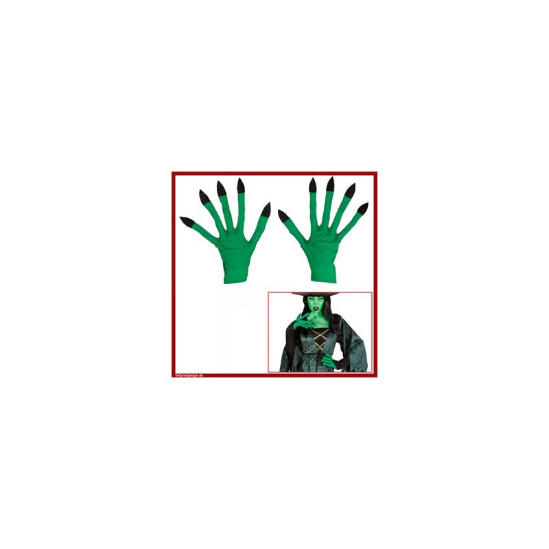 GANTS DE SORCIERE VERTS