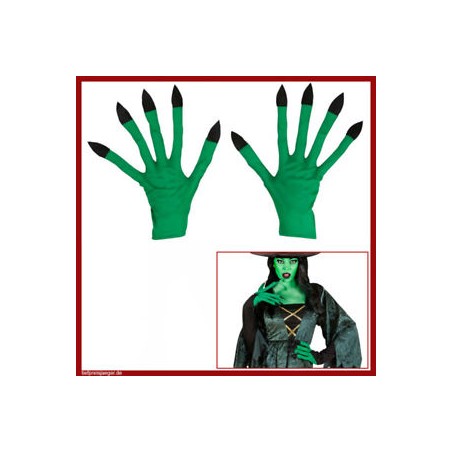 GANTS DE SORCIERE VERTS