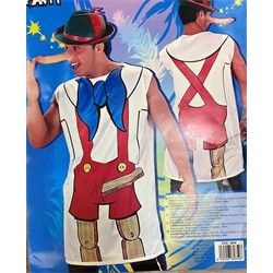 COSTUME PINOCCHIO ADULTE ENTERREMENT DE JEUNE VIE DE GARCON 