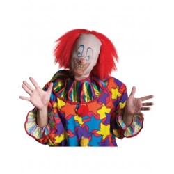 CAGOULE DE CLOWN EFFRAYANT AVEC PERRUQUE 