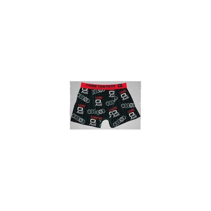 BOXER HOMME HUMORISTIQUE  AUDI TAILLE S 