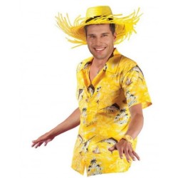 CHEMISE HAWAIENNE JAUNE TAILLE UNIQUE