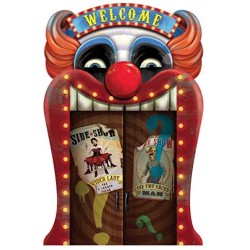 DECO D'ENTREE HALLOWEEN 3D CLOWN HORREUR