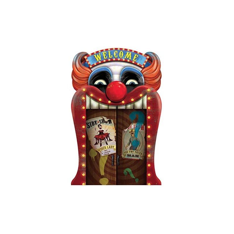 DECO D'ENTREE HALLOWEEN 3D CLOWN HORREUR