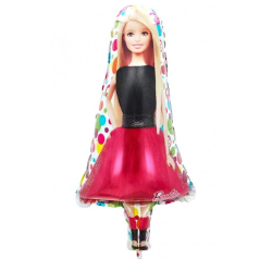 BALLON METALLIQUE BARBIE POUPEE DEBOUT