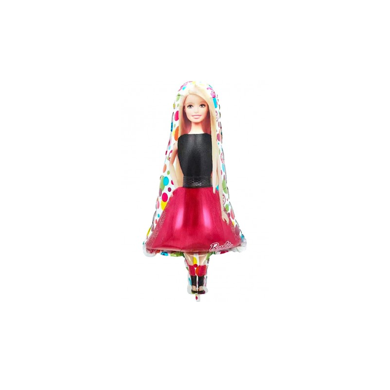 BALLON METALLIQUE BARBIE POUPEE DEBOUT